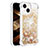 Coque Silicone Housse Etui Gel Bling-Bling S01 pour Apple iPhone 13 Or