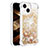 Coque Silicone Housse Etui Gel Bling-Bling S01 pour Apple iPhone 14 Or