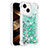 Coque Silicone Housse Etui Gel Bling-Bling S01 pour Apple iPhone 14 Vert