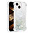 Coque Silicone Housse Etui Gel Bling-Bling S01 pour Apple iPhone 15 Bleu Clair