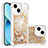 Coque Silicone Housse Etui Gel Bling-Bling S01 pour Apple iPhone 15 Plus Petit