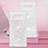 Coque Silicone Housse Etui Gel Bling-Bling S01 pour Google Pixel 7a 5G Argent