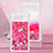 Coque Silicone Housse Etui Gel Bling-Bling S01 pour Google Pixel 7a 5G Rose Rouge