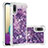 Coque Silicone Housse Etui Gel Bling-Bling S01 pour Samsung Galaxy A02 Violet
