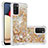 Coque Silicone Housse Etui Gel Bling-Bling S01 pour Samsung Galaxy A03s Or