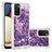 Coque Silicone Housse Etui Gel Bling-Bling S01 pour Samsung Galaxy A03s Violet