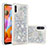 Coque Silicone Housse Etui Gel Bling-Bling S01 pour Samsung Galaxy A11 Argent