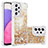 Coque Silicone Housse Etui Gel Bling-Bling S01 pour Samsung Galaxy A33 5G Or