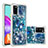Coque Silicone Housse Etui Gel Bling-Bling S01 pour Samsung Galaxy A41 Bleu