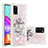 Coque Silicone Housse Etui Gel Bling-Bling S01 pour Samsung Galaxy A41 Petit