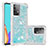 Coque Silicone Housse Etui Gel Bling-Bling S01 pour Samsung Galaxy A52s 5G Bleu Ciel