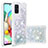 Coque Silicone Housse Etui Gel Bling-Bling S01 pour Samsung Galaxy A71 4G A715 Argent