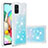 Coque Silicone Housse Etui Gel Bling-Bling S01 pour Samsung Galaxy A71 4G A715 Bleu Ciel