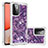 Coque Silicone Housse Etui Gel Bling-Bling S01 pour Samsung Galaxy A72 5G Violet