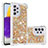 Coque Silicone Housse Etui Gel Bling-Bling S01 pour Samsung Galaxy A73 5G Or