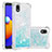 Coque Silicone Housse Etui Gel Bling-Bling S01 pour Samsung Galaxy M01 Core Bleu Ciel