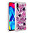 Coque Silicone Housse Etui Gel Bling-Bling S01 pour Samsung Galaxy M10 Rose Rouge