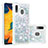 Coque Silicone Housse Etui Gel Bling-Bling S01 pour Samsung Galaxy M10S Argent