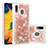 Coque Silicone Housse Etui Gel Bling-Bling S01 pour Samsung Galaxy M10S Or