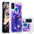Coque Silicone Housse Etui Gel Bling-Bling S01 pour Samsung Galaxy M21 Petit
