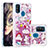 Coque Silicone Housse Etui Gel Bling-Bling S01 pour Samsung Galaxy M21 Petit