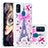 Coque Silicone Housse Etui Gel Bling-Bling S01 pour Samsung Galaxy M21 Petit