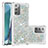 Coque Silicone Housse Etui Gel Bling-Bling S01 pour Samsung Galaxy Note 20 5G Argent