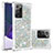 Coque Silicone Housse Etui Gel Bling-Bling S01 pour Samsung Galaxy Note 20 Ultra 5G Argent