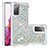 Coque Silicone Housse Etui Gel Bling-Bling S01 pour Samsung Galaxy S20 FE 4G Argent