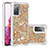 Coque Silicone Housse Etui Gel Bling-Bling S01 pour Samsung Galaxy S20 FE 4G Or