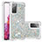 Coque Silicone Housse Etui Gel Bling-Bling S01 pour Samsung Galaxy S20 FE 5G Argent