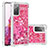 Coque Silicone Housse Etui Gel Bling-Bling S01 pour Samsung Galaxy S20 FE 5G Rose Rouge