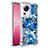 Coque Silicone Housse Etui Gel Bling-Bling S01 pour Xiaomi Civi 2 5G Bleu