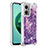 Coque Silicone Housse Etui Gel Bling-Bling S01 pour Xiaomi Redmi 10 5G Violet