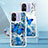 Coque Silicone Housse Etui Gel Bling-Bling S01 pour Xiaomi Redmi 12C 4G Bleu