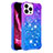 Coque Silicone Housse Etui Gel Bling-Bling S02 pour Apple iPhone 14 Pro Max Violet