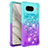 Coque Silicone Housse Etui Gel Bling-Bling S02 pour Google Pixel 8 5G Bleu Ciel