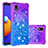 Coque Silicone Housse Etui Gel Bling-Bling S02 pour Samsung Galaxy A01 Core Violet