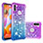 Coque Silicone Housse Etui Gel Bling-Bling S02 pour Samsung Galaxy A11 Violet