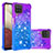 Coque Silicone Housse Etui Gel Bling-Bling S02 pour Samsung Galaxy A12 5G Violet