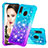 Coque Silicone Housse Etui Gel Bling-Bling S02 pour Samsung Galaxy A20e Bleu Ciel