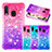 Coque Silicone Housse Etui Gel Bling-Bling S02 pour Samsung Galaxy A20e Petit