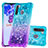 Coque Silicone Housse Etui Gel Bling-Bling S02 pour Samsung Galaxy A21 European Bleu Ciel