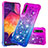 Coque Silicone Housse Etui Gel Bling-Bling S02 pour Samsung Galaxy A30S Violet