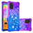 Coque Silicone Housse Etui Gel Bling-Bling S02 pour Samsung Galaxy A31 Violet