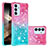 Coque Silicone Housse Etui Gel Bling-Bling S02 pour Samsung Galaxy A35 5G Rose