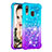 Coque Silicone Housse Etui Gel Bling-Bling S02 pour Samsung Galaxy A40 Bleu Ciel