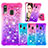 Coque Silicone Housse Etui Gel Bling-Bling S02 pour Samsung Galaxy A40 Petit