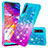 Coque Silicone Housse Etui Gel Bling-Bling S02 pour Samsung Galaxy A70S Bleu Ciel