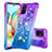 Coque Silicone Housse Etui Gel Bling-Bling S02 pour Samsung Galaxy A71 4G A715 Violet